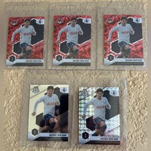 Heung-Min Son 2021-22 Panini Mosaic Premier League Lot of 5 Cards NM/Mint LAFC